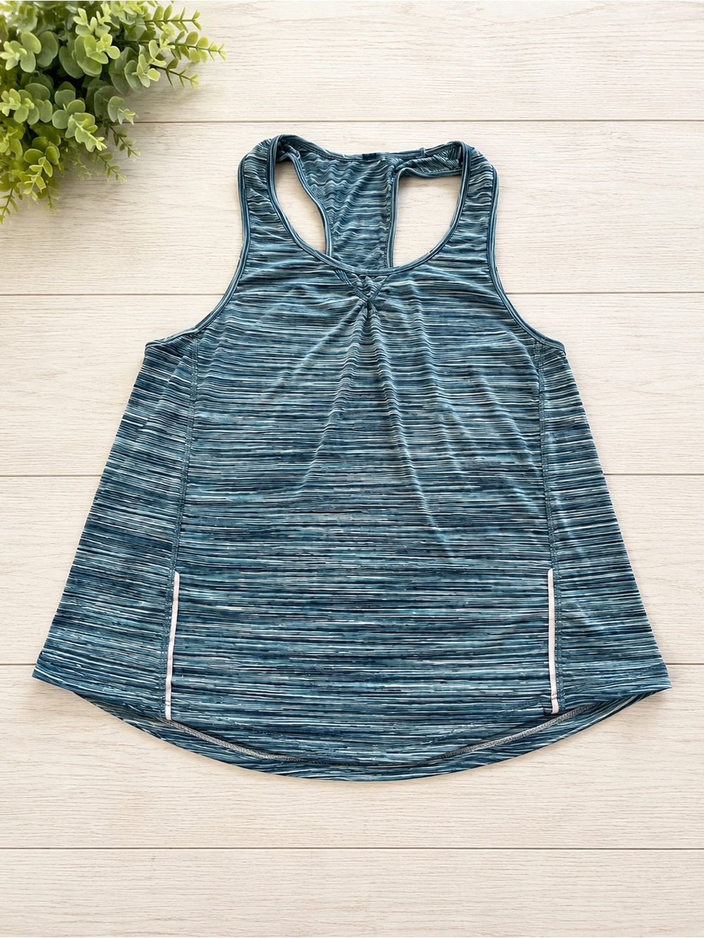 Blue Striped Active Tank 654